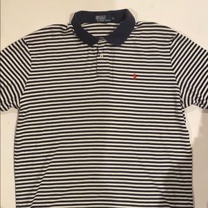 Polo by Ralph Lauren navy white waffle polo